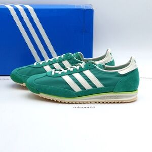 NEW Women's adidas Originals SL 72 OG Suede Sneakers JQ7397 Court Green/Ivory